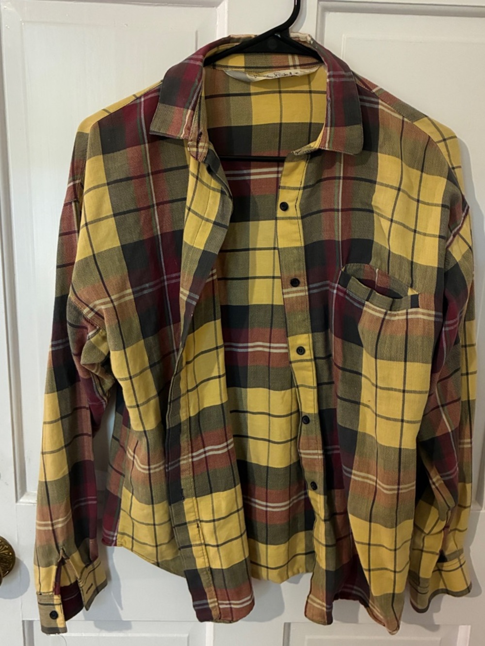 EUC VINTAGE DVF Plaid Button-Up Shirt
